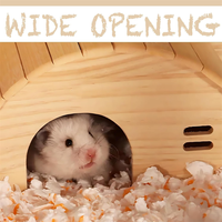 Abri en bois massif naturel pour petits animaux, écologique, pour salon, cachette pour hamster, vente en gros