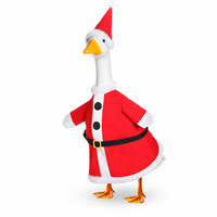 Déguisement de canard en tissu pour Noël, Thanksgiving, Halloween - Décorations de fêtes fantôme, citrouille, bonhomme de neige
