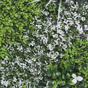 Paneles de flores de panel de hierba de pared verde artificial clásico de 1*1m en stock para decoración de interiores - Product Image 5