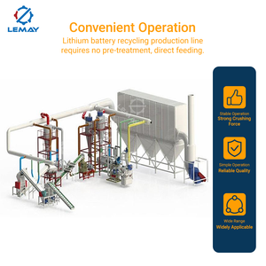 Horno de carbonización de batería de litio residual de fábrica profesional 500kg por hora línea de reciclaje respetuosa con el medio ambiente - Product Image 5