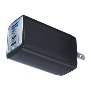 เครื่องชาร์จ USB-C Gan ขนาดกะทัดรัด65W ที่ชาร์จติดผนัง3พอร์ตพร้อมปลั๊กพับได้สำหรับ <span class=keywords><strong>Mcbook</strong></span> <span class=keywords><strong>Pro</strong></span>/ Air โทรศัพท์และอื่นๆ - Product Image 1