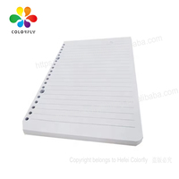 Papel para Cuaderno de Hojas Sueltas A5, 100 Hojas, 8.5mm, Rayado, 20 Perforaciones, Escritura Suave