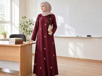 Abaya en tissu polyester et élasthanne YSYL, vêtement islamique modeste à nœud imprimé 3D, couleur et motif ODM/OEM pour la prière quotidienne