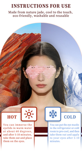 มาส์กตาและหน้ากากนอนหลับหยกคริสตัลธรรมชาติแท้ รุ่นใหม่ล่าสุด ขายส่ง - Product Image 3