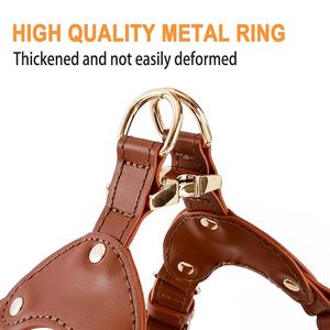 مخصص شعار الكلب حزام وطوق للكلب مجموعة لينة مبطن قابل للتعديل رسن جلدي للكلاب مع مؤخرة السفينة حقيبة - Product Image 3