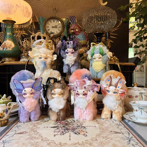 Figurine en peluche chat dragon de deuxième génération Créature fantastique à la mode de la série Magic Academy Boîtes mystères - Product Image 1