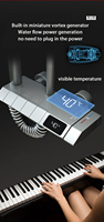 Mitigeur de douche Système de robinets de bain et de douche Ensemble de robinet de douche noir Piano Push Rain