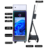 Cabina de Fotos con Pantalla Táctil LCD de 43 Pulgadas, Última Tendencia, Cabina de Fotos con Espejo DSLR para Selfies, con Opción de Cámara e Impresora