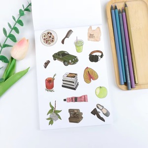 Pegatinas Adhesivas Ecológicas, Duraderas e Impermeables para Niñas, con Iconos Frutales y Letras Pastel, de Alta Adhesión, para Manualidades y Scrapbooking - Product Image 3