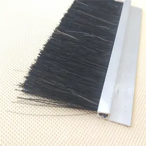 ガレージドアシールナイロンプラスチック毛ストリップブラシ/内部ドアボトムシールブラシ