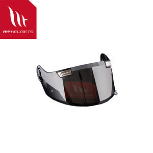MTHELMETS JARAMA Visières Extérieures en Plastique ABS pour Moto, Marron Thé Foncé, Étiquette Argentée, Détachables Rapidement, Anti-Buée, Vente en Gros - Product Image 1