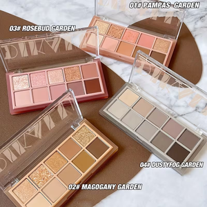 Paleta de Sombras de Ojos de 10 Colores: Rosa, Marrón, Negro Ahumado, Mate, para Contorno Facial, <span class=keywords><strong>Dorado</strong></span>, Gris, Marrón Tierra - Product Image 4