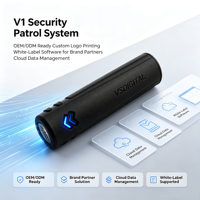 Système de patrouille de sécurité V1, prêt pour OEM/ODM, impression de logo personnalisé, logiciel en marque blanche pour partenaires de marque, gestion des données cloud