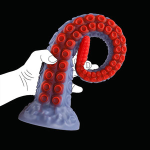Godemiché extra-long en silicone, modèle tentacule de pieuvre monstre, avec sangle et ventouse extra-grande, plug anal, produits pour adultes - Product Image 4