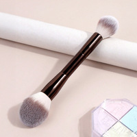 20 Buah Set Kuas dengan Ujung Bulu Dua Warna untuk Riasan Bedak dan Blush On