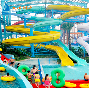 Dalangホット販売遊園地水遊び装置ガラス繊維ウォータースライド部品大きなウォータースライド - Product Image 3