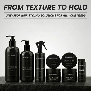 Poudre coiffante OEM personnalisée au sel marin <span class=keywords><strong>pour</strong></span> hommes, cire capillaire, pâte mate, argile coiffante, fournitures de barbier, pommade forte tenue, <span class=keywords><strong>gel</strong></span>, crème <span class=keywords><strong>pour</strong></span> boucles - Product Image 2