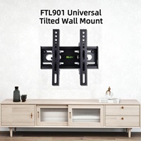 Braket Pemasangan TV di Dinding yang Dapat Dimiringkan 15-37 Inci Universal Baja Tugas Berat 30kg ±12 °   Tilt Max VESA 200x200 untuk TV & Monitor