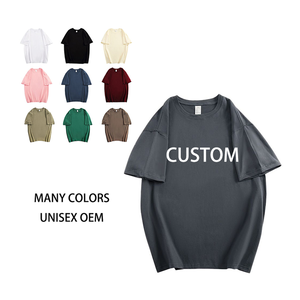 Streetwear de moto personnalisé grande taille style motard 260 grammes T-Shirt col rond 100% coton manches raglan décontracté brodé porter" - Product Image 1