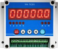 Nouvel instrument de mesure de vitesse de moteur sans contact à 5 canaux YH-TC05, DC 12V~24V, Modbus RTU (RS485), affichage numérique LED YH-TC05