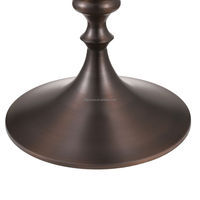 Base de table en forme de tulipe en acier inoxydable Lifepursue, finition bronze antique brossé