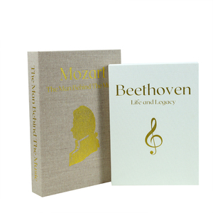 Goldlogo Moderner minimalisti scher Stil Öffnungs bare magnetische Dekoration Home Dekorative Bücher Dekorative Leinen-Kunst bücher - Product Image 5