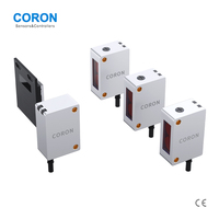 CORON GRM-D31R10 Capteur photoélectrique antidéflagrant IEC IP65 carré NPN NO/NC à réflexion diffuse, portée 0-10 cm
