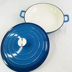 Marmite en fonte de 32 cm, isolée, non revêtue, pot à sec, design moderne, cuisinière universelle - Product Image 4