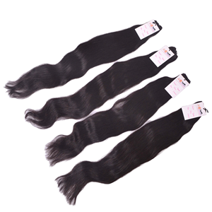 Extensions de cheveux vierges indiens Remy Grade 12A, double trame, non traités, lisses et soyeux, 30 pouces - Product Image 1