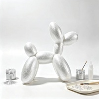 Modèle de chien ballon en mousse EPS blanc vierge en polystyrène pour bricolage artisanal, plusieurs tailles, système de modélisation artistique