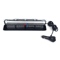Luz de señal de tráfico estroboscópica Interior de coche de calidad Superior 16 LED Dash parabrisas lámpara de advertencia Led con soporte y ventosa