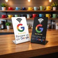 Support NFC intelligent en PVC pour réseaux sociaux, table RFID vierge pour avis Google