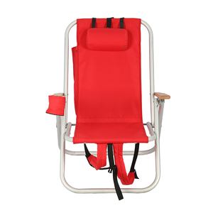 Kejie Custom 4-Position Outdoor Red Steel <b>Camping</b> Chair Comfortable Hiking Fishing Beach Use <b>Storage</b> Backpack Fabric Material - Product Image 2