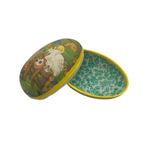 Easter Egg shaped storage box mixed pattern wedding favor easter egg box