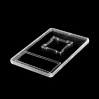 Boîte de protection vide pour cartes de collection, soudée par ultrasons, avec support d'étiquette