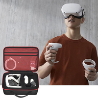 Étui de transport rigide pour casque VR Meta Quest 3 & 2 et accessoires de manette, étui de transport pour casque VR portable pour les voyages