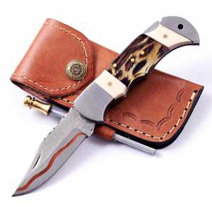 Cuchillo plegable de acero inoxidable 440 C con orientación de mano ajustable - Product Image 5