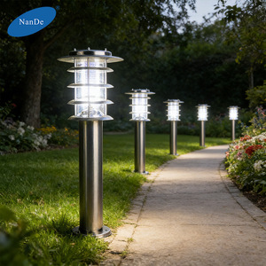 Lámpara Solar para Jardín AL-10504 LED, Lámpara de Paisaje Impermeable para Exteriores, Montada en el Suelo, para Decoración de Patio y Jardín - Product Image 2