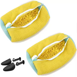 Nettoyant pour baskets à fermeture éclair épaississante personnalisé lavage de chaussures sac de nettoyage de linge nouveau paresseux grande taille lavable Chenille pour vêtements en tissu - Product Image 1