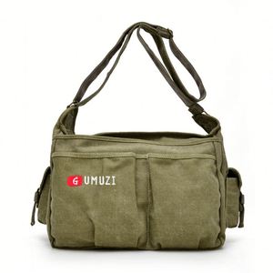 Bolso Bandolera Retro de Lona para Hombre, Estilo Casual Vintage, con Botones Bordados, Ligero, para Verano - Product Image 2