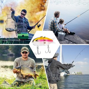 Señuelo de pesca articulado de 60 mm y 6.5 g, de hundimiento lento, 2 secciones, tipo glide bait con cola suave y sonajero, señuelo de pesca pequeño. - Product Image 6