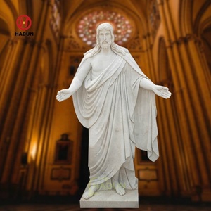 Enorme Scultura di Gesù con <span class=keywords><strong>Braccia</strong></span> Aperte in Marmo Naturale per Esposizione all'Aperto - Product Image 5