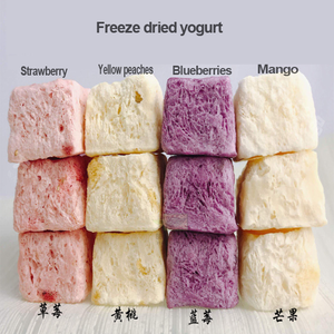 Khỏe Mạnh Snack Fd Đông Khô Sữa Chua Dâu Tây/Blueberry/Xoài/Vàng Đào <span class=keywords><strong>Flavour</strong></span> Hỗn Hợp Đóng Băng Khô Sữa Chua Cubes - Product Image 2