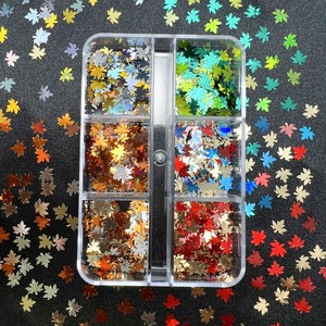 Lentejuelas Holográficas de Aluminio para Uñas, Hojuelas Decorativas 3D, Pegatinas Brillantes, Herramienta de Plástico para Decoración de Uñas en Salón de Manicura - Product Image 6