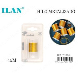 Fil métallique Ilan 45M Or pour broderie et artisanat - Product Image 1