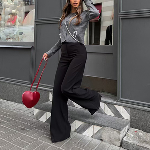 Temperamento de cor pura das mulheres moda Top europeu americano picante estilo menina gravata laço malha <span class=keywords><strong>Cardigan</strong></span> camisola vestuário - Product Image 4