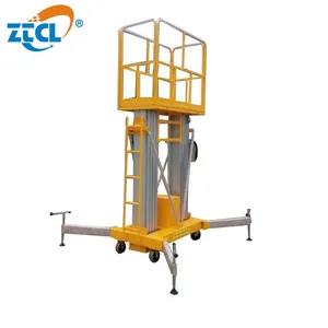 ZTCL ZTG Mobile Portable Vertical hydraulique en alliage d'aluminium Élévateur à mât vertical télescopique unique