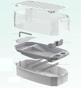 Groothandel Hoge Kwaliteit Ecologische Schildpad Tank Aquarium Voor Reptiel Aquatische Schildpad Zwembad Tank - Product Image 3