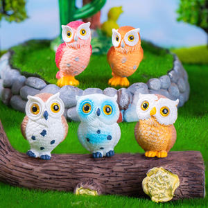 <strong>Tiny</strong> Luminous Resin Owls Glow Dark Miniature <strong>Figurines</strong> for Garden Micro Landscape Christmas Ornament Halloween Business Gifts - Product Image 1