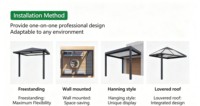 Pergola à toit à lames orientables avec finition thermolaquée pour villa, jardin, gazebo, balcon, terrasse